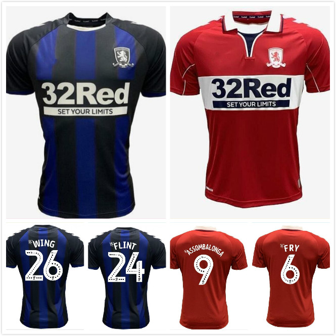 

Men + Kids 2020 2021 MIDDLESBROUGH 20 21 Soccer jersey Ashley Michael Fletcher 11 FLINT 24 WING 26 ASSOMBALONGA 9 home away football shirts, Black;yellow