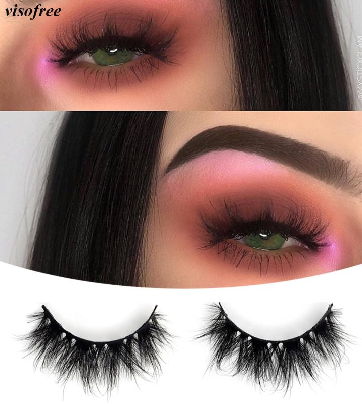 

Visofree Mink Eyelashes 3D Mink Hair False Eyelashes Natural Thick Long Eye Lashes Fluttery Makeup Beauty Extension Tools K16