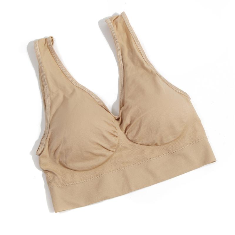 

Plus Size Women Racerback Sports Bra Workout Stretch Tank Top Yoga Padded Vest Cotton Padded Wireless Sport Bras Tops for Female, Black