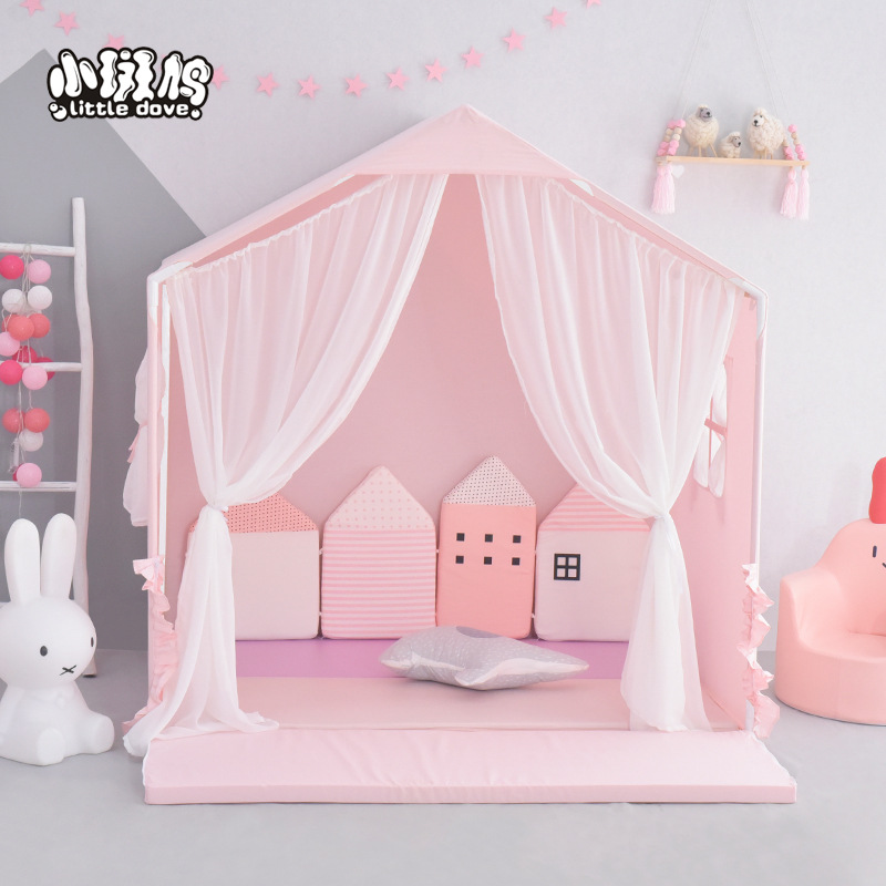 

Pet tent, children's tent, extra large space, toy house princess room split bed artifact, Style 2
