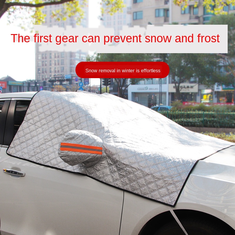 

Car Cover Front Block Sunshade Auto Snow Shield Half Cover Front Windscreen Glass Snow Insulation Block Antifreeze