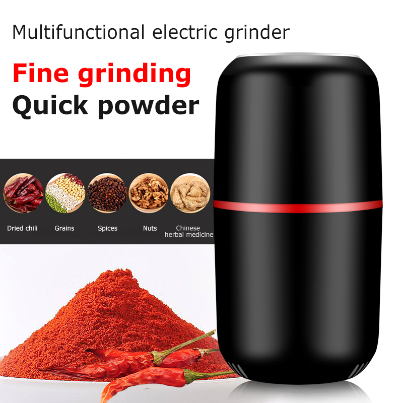 

Mini Electric Coffee Grinder Multifunction Kitchen Salt Pepper Grinder Household Powerful Beans Herbs Spice Nuts Mill Machine