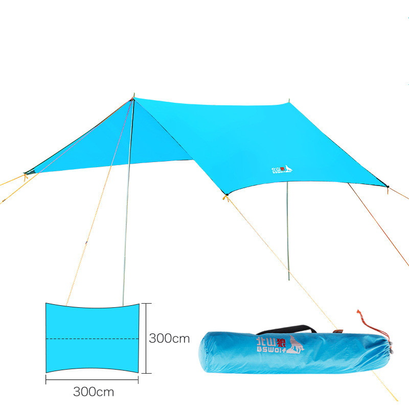

Outdoor Beach Sunshade Windproof Moisture-proof Colorful Sky Curtain 3*3 Meters Fishing Picnic Camping Barbecue