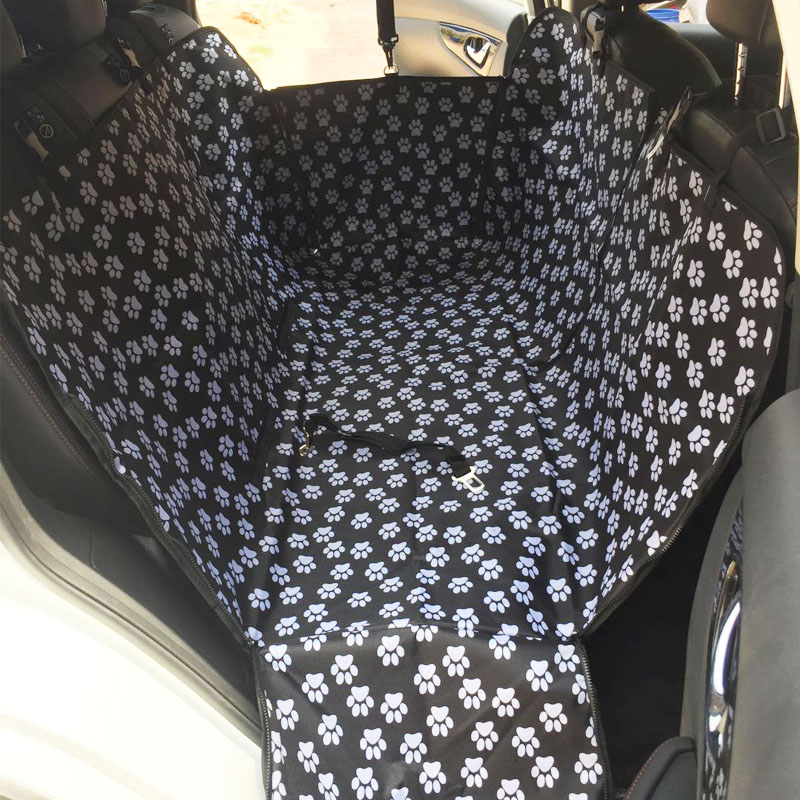 

Car Pet Seat Cover Dog Car Back Seat Carrier Waterproof Pet Mat Hammock Cushion Carriers Oxford Fabric Pattern