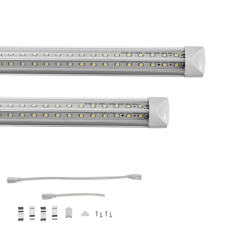 

LED Bulbs Tubes 8ft LED lights 72W warm white integrated T8 Fluorescent Light transparent and creamy white shade