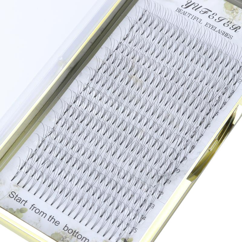 

Professional Lashes Premade Volume Wide fans Short Stem Russian Volume Eyelash Faux Mink Handmade 3D Lashes Extension Tool
