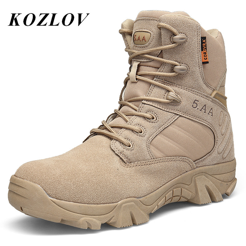 

Ankle Boots Men US Army Hunting Trekking Camping Boots For Men Tactical Desert Casual Hiking Shoes Sneakers Botas, 01black boots men