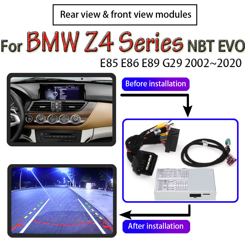 

For Z4 E85 E86 E89 G29 2006~2020 CIC NBT EVO System Interface Adapter Original Car Screen Upgrade Rear View Camera Decoder