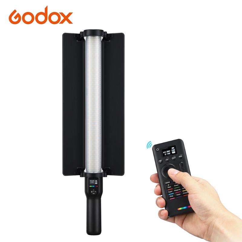 

Godox LC500R RGB LED Video Light Stick 2500-8500K 14 FX Lighting Effects CRI 96 TLCI 98 Accurate Color 23W with Remote Contro