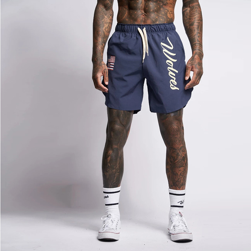 

2020 Summer Running Shorts Men Sports Jogging Fitness Shorts Quick Dry Mens Gym Men Sport gyms Short Pants, Black