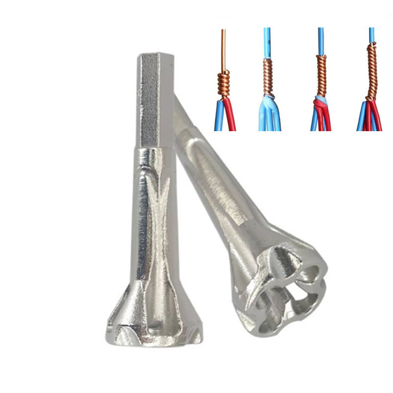 

1pc 2.5/4 Square Electrician Quick Electrical twisted wire Tool Cable Wire Automatic Stripping Twist Parallel ferramentas