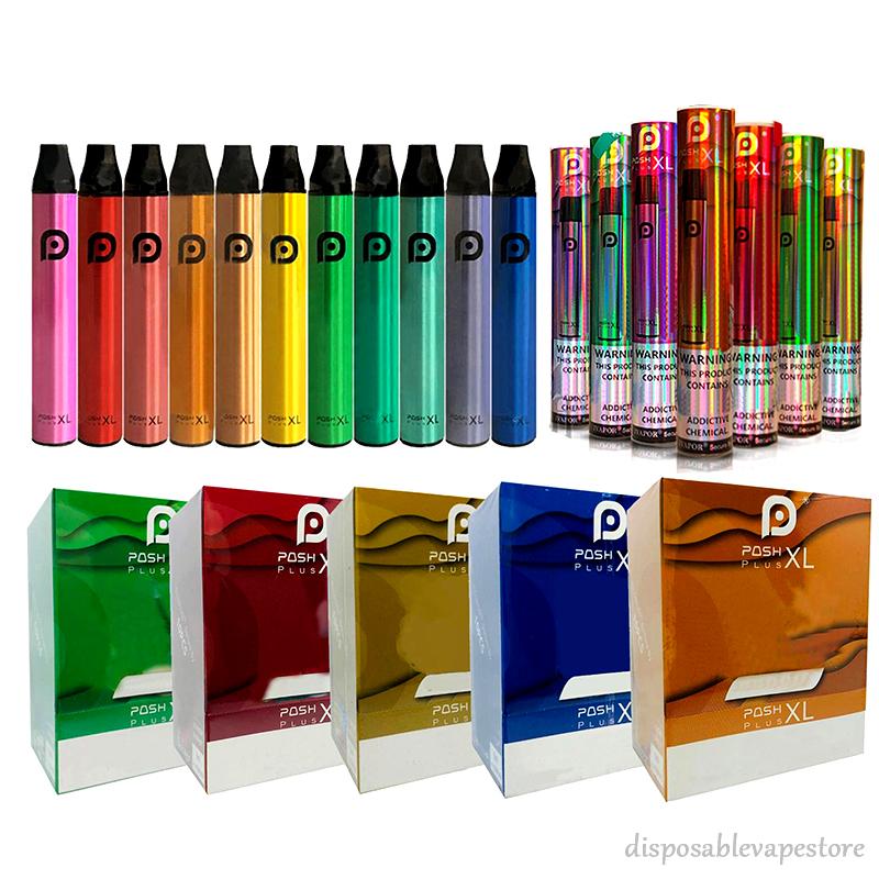 

Newest Posh Plus XL disposable vape equipment box kit 1500 puff 5ml pre filled cartridge vape best quailty vs Bang XXL puff plus