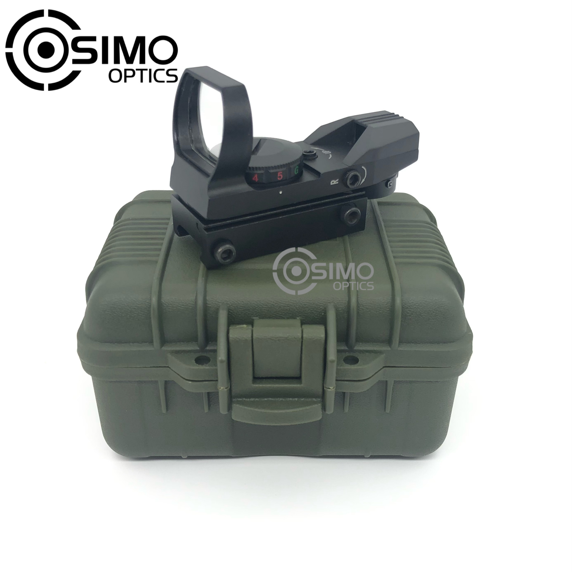 

Green & Red Dot Holographic Reflex Sight Scope Tactical Rifle Mount 20mm Rails For Firearms, Black