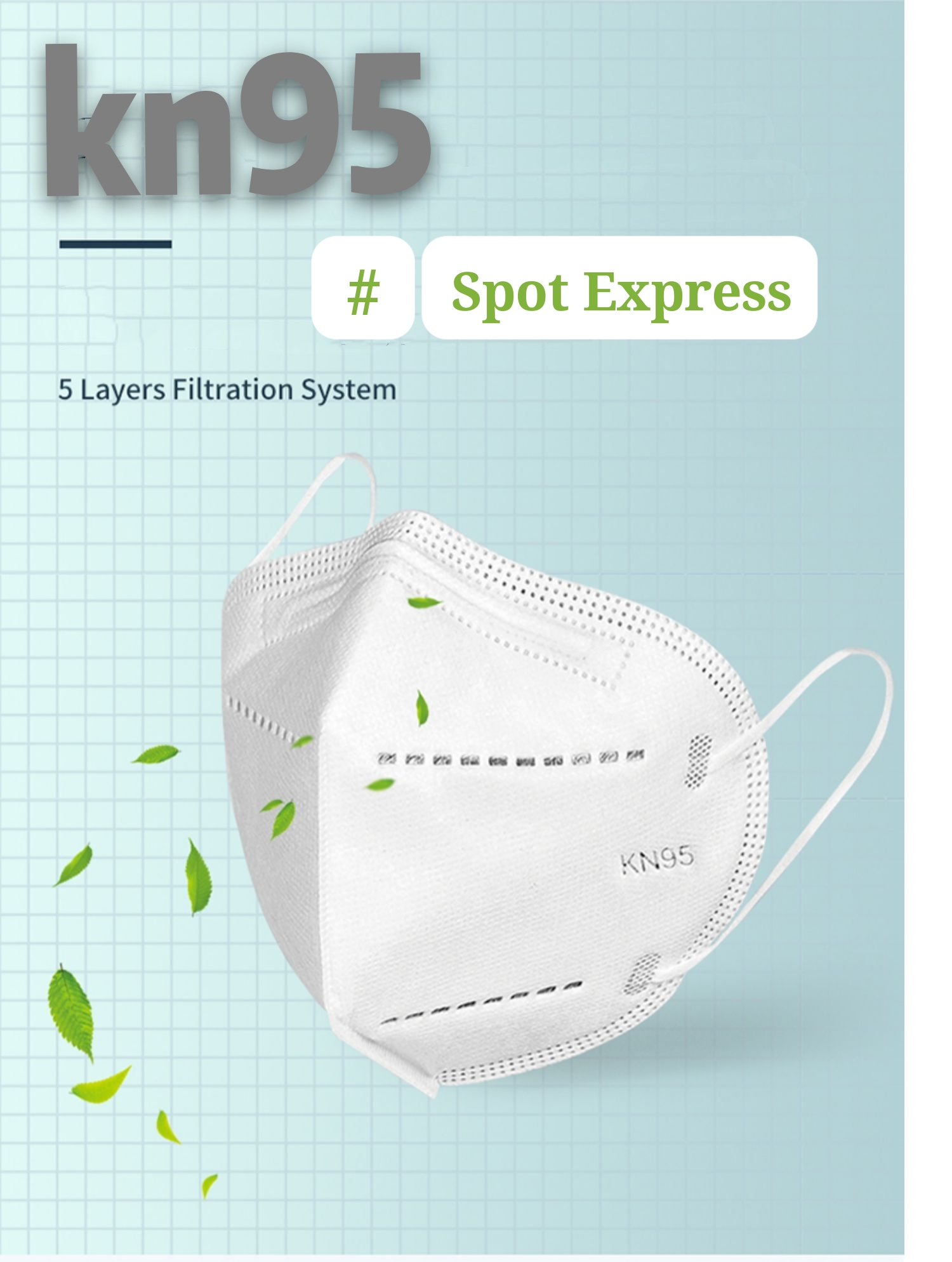 

DHL Free Ship KN95 mask spot non-breathing valve disposable face mask dustproof, windproof and anti-fog outdoor protective mask