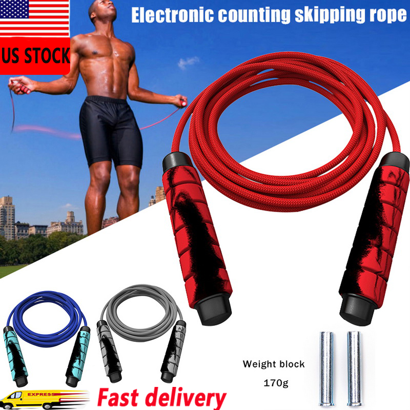 

Skipping Rope Weighted Heavy Jumping Rope Training For Men Women Adjustable Sports Lose Weight Exercise Gym Fitness Equipment