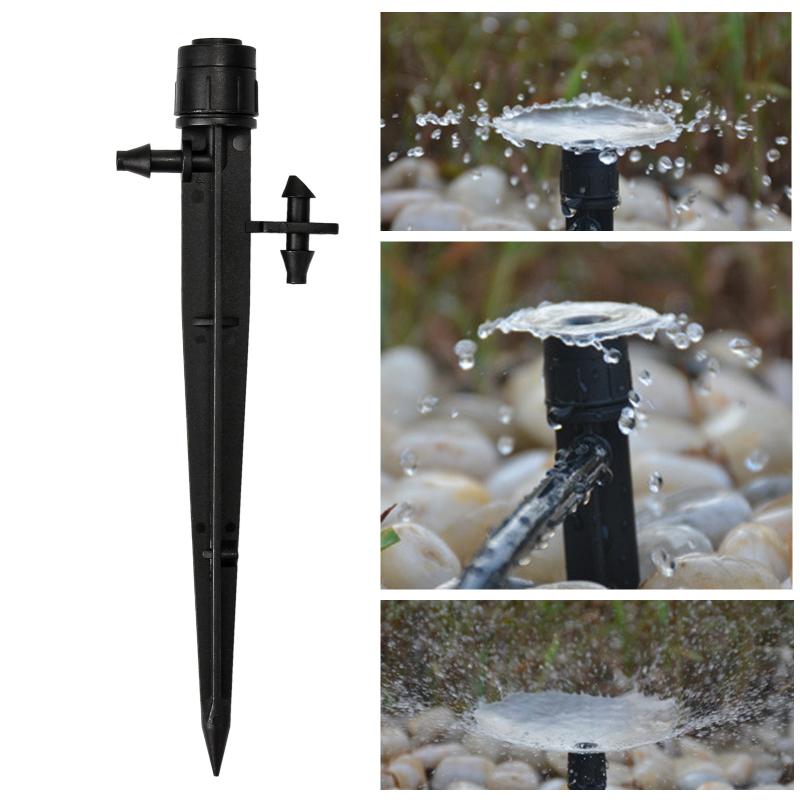 

25/50/100PCS Micro Bubbler Drip Irrigation 360 Degree Adjustable Emitters Stake WATER DRIPPER GARDEN WATERING USE 4/7 MM HOSE, 25 pcs