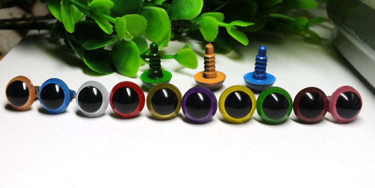 

100pcs Toy Eyes 5-18mm mixed color Animal Eyes Safety Eyes