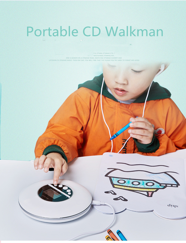 

Kecag new version protable CD Player MP3 music CD player home audio children