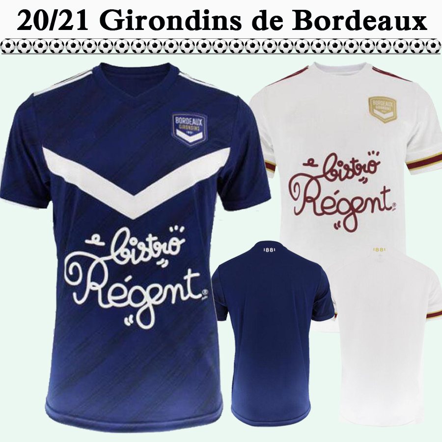 

20 21 Girondins de Bordeaux Mens Soccer Jerseys BRIAND .KALU Home Blue Away White Football Shirt DE PREVILLE BENITO Short Sleeve Uniforms, Qm084 2021 home no patch