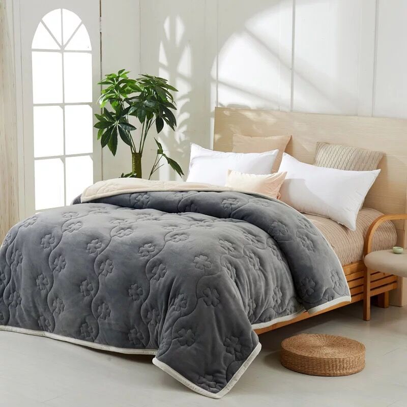 

coral fleece blanket spring&autumn air conditioning comforter winter flannel sheets crystal velvet blanket single double quilts, As picture