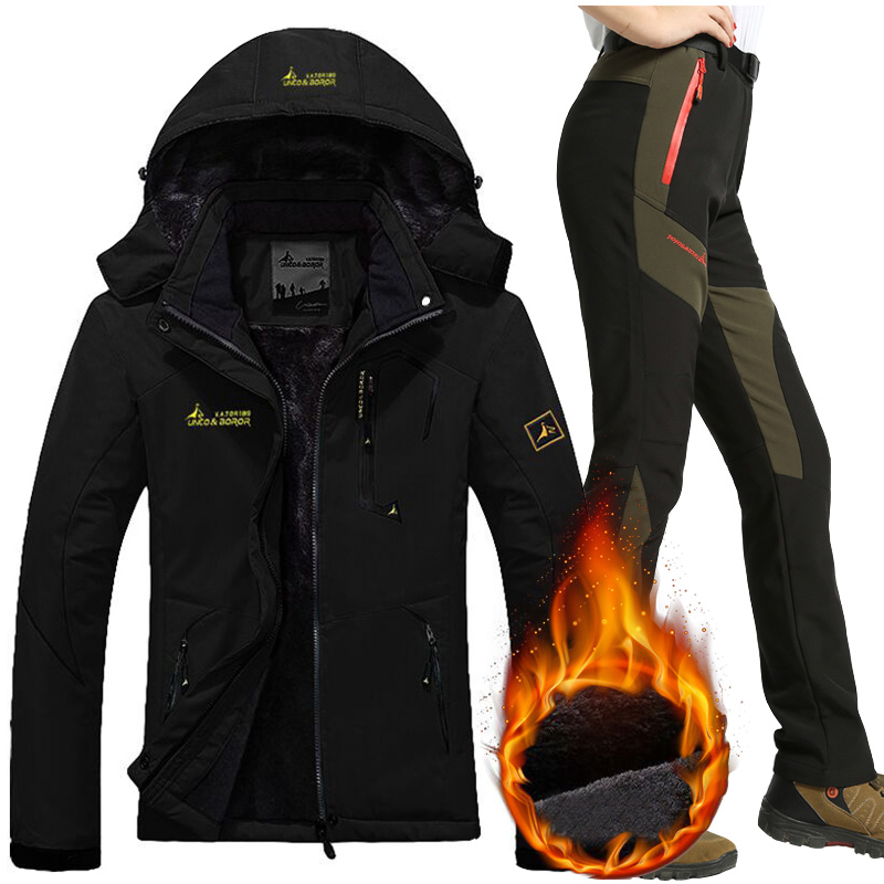 

Waterproof Ski Suit Women Ski Jacket Pants Female Winter Outdoor Mountain Skiing Snow Snowboard Inner Fleece Warm Jackets Pants, 1pc army grren pants