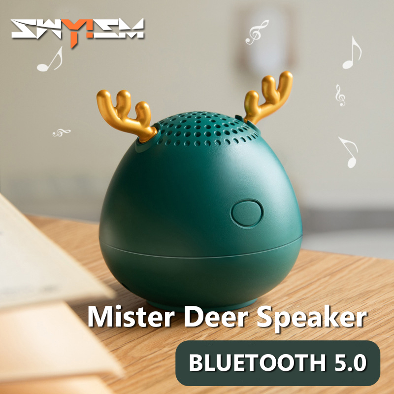 

2021 New Year Gift Christmas Present Elk Bluetooth Speaker Portable Wireless Column Music Center Bass for Phone Outdoors Home