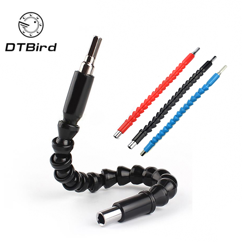

Repair Tools Black 200/295mm Flexible Shaft Bits Extention Screwdriver Bit Holder Connect Link Electronics Drill 1/4" Hex Shank