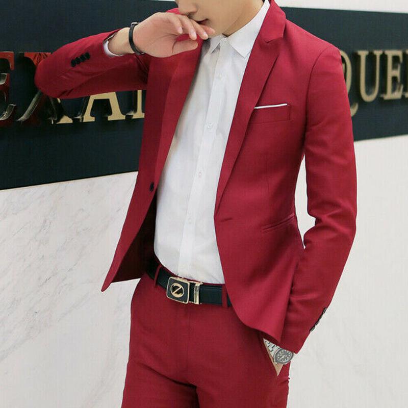 

Fashion-fit Korean men's cotton jacket Blazers Black Blue plus size  to 2XL men's blazers for men wedding coat