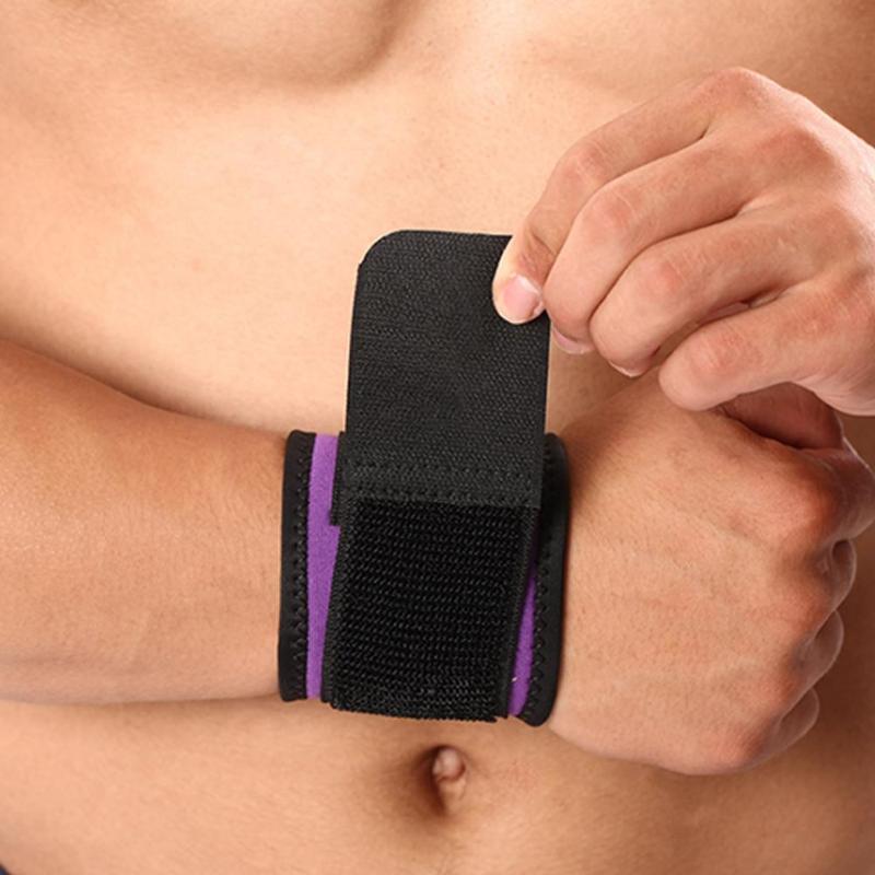

1 Pair Powerlifting Strap Fitness Gym Sports Wrist Wrap Bandage Hand Support Wristband Adjustable Adult Wrist Protector, Red