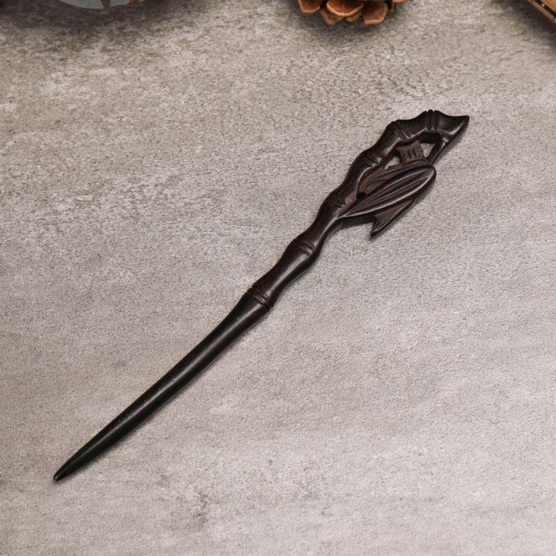 

Hair Clips & Barrettes Vintage Pin Chinese Style Handmade Black Sandalwood Sticks Women Hairpin Headdress Bride Wedding Accessories XH