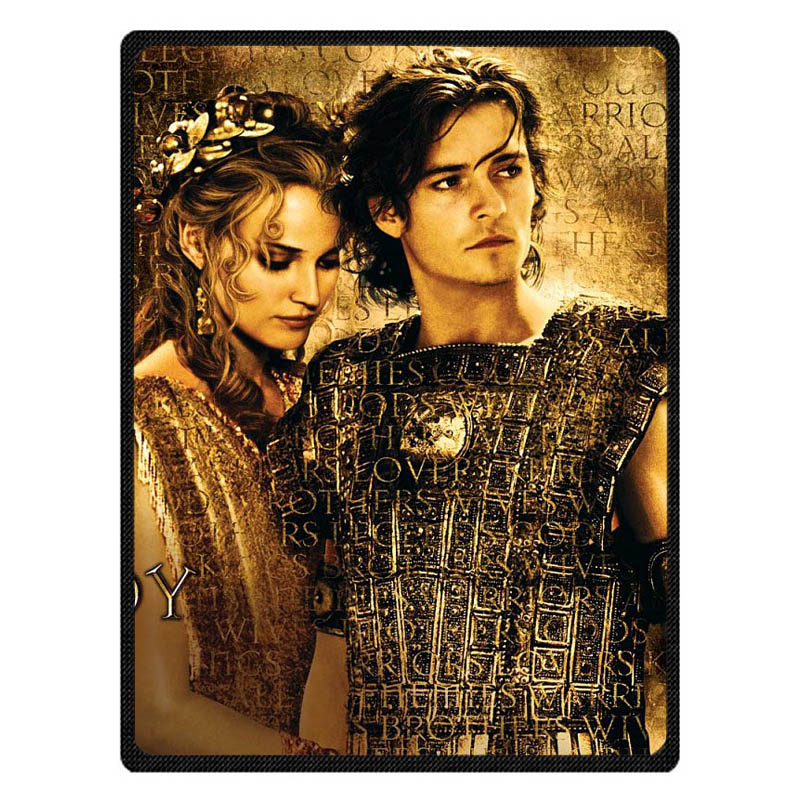 

New Custom Troy Throws Blanket Fleece Fabric Baby Bed Sheet Bedspread Summer Air Conditioning Blanket