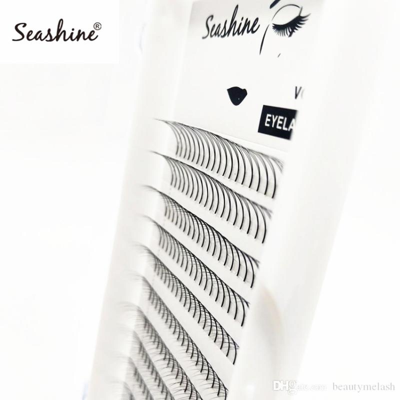 

Seashine Lashes Premade Volmue Fans Lashes Long Stem Eyelashes Extension Russia Volume Individual Mink