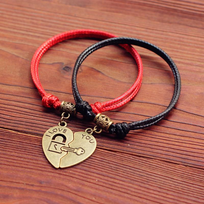 

Lovers Bracelet A Pair of Students' Best Friend Hand Rope Simple Men and Women Accessories Show Loving Jewelry Commemorative