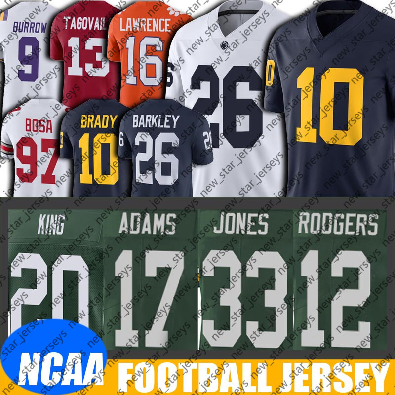 

Ncaa Michigan Wolverines Tom Brady Saquon Barkley Jersey 8-20 Aaron Rodgers Davante Adams Jersey Jaire Alexander Aaron Jones Jersey cdbnxcvn