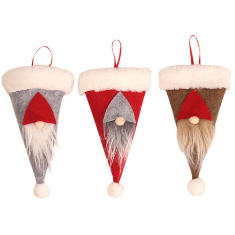 

christmas table ware party dinner decoration mini christmas hat for tablewear cover d91007