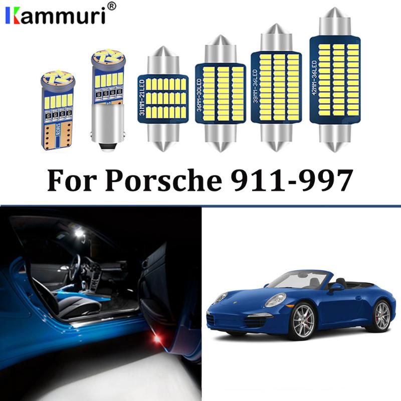 

14pcs Canbus Error Free LED Car Interior Kit For 911-997 Convertible Targa Coupe Carrera 4 GTS 4S S GT2 GT3 Turbo S, As pic