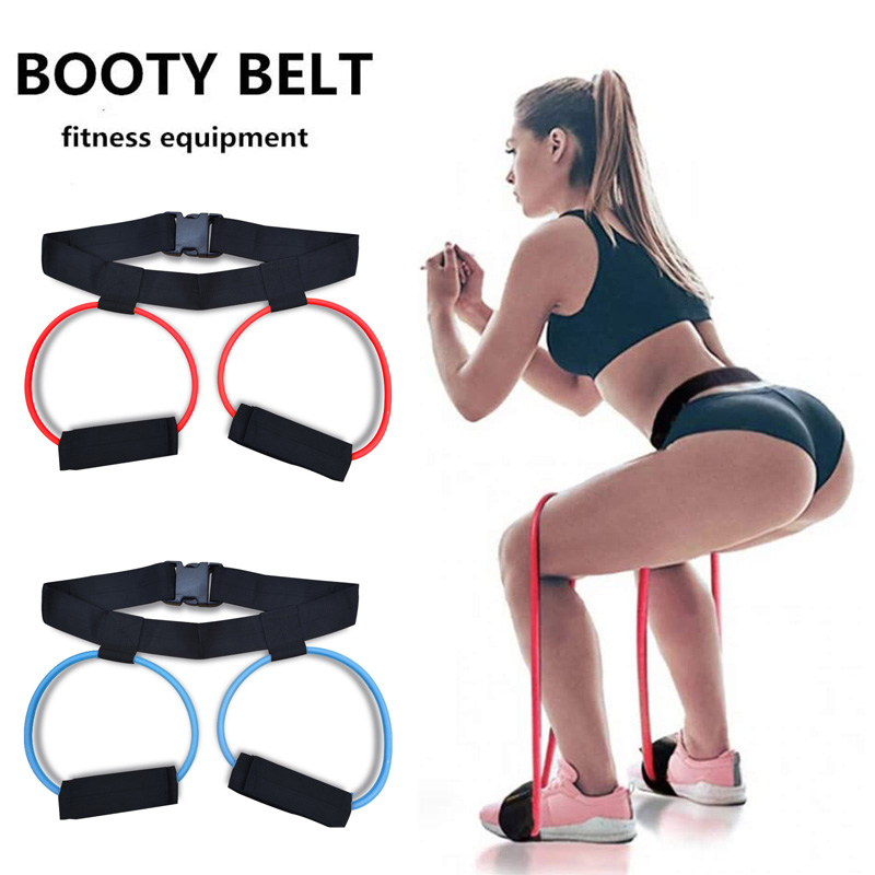 

Fitness Booty BuBand Resistance Bands Adjustable Waist Belt for Legs and BuAnkle Resistance Belt Leg Workout Equipment