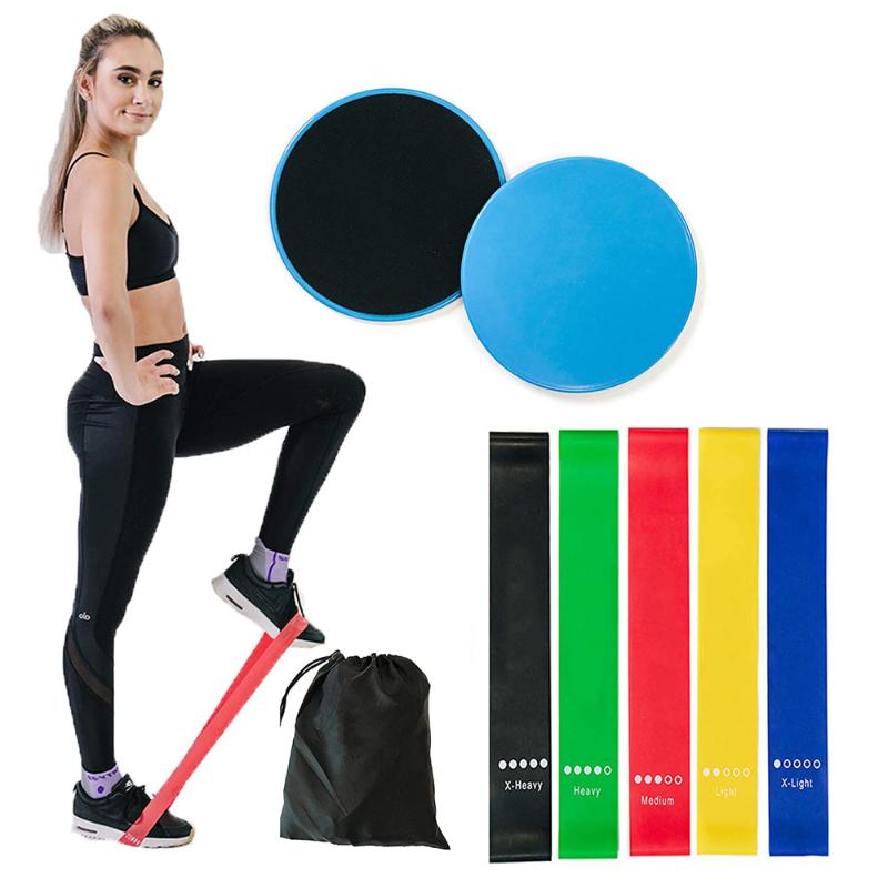

Resistance Bands Gliding Discs Exercise Resistance Rope Jump Trainer Elastic Bands Legs Strength Agility Trainin Body Buildingg
