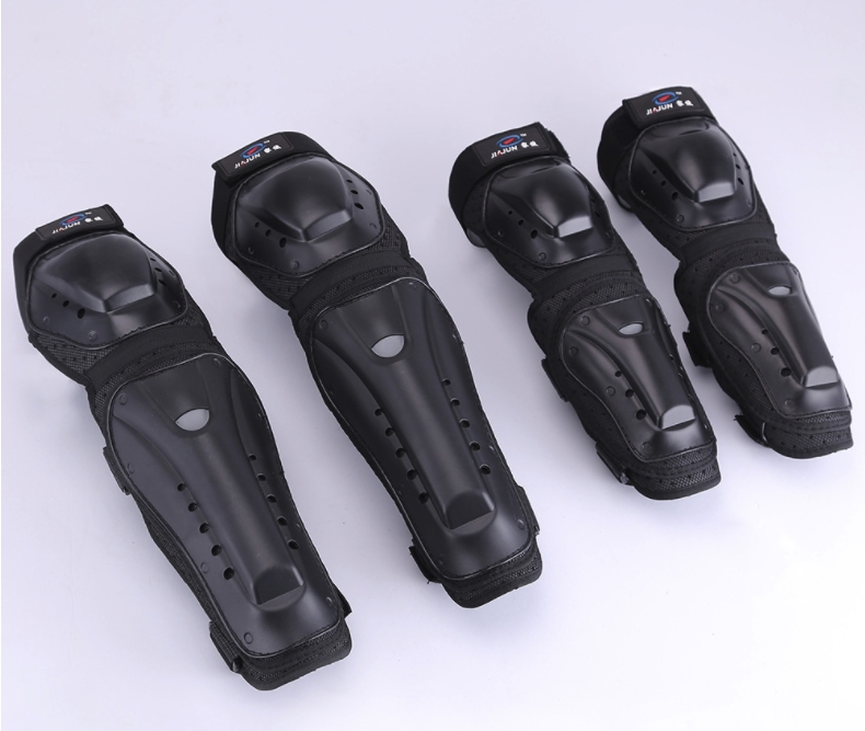 

Four-piece set of knee pads and elbow pads for motorcycles Cross-country Knights' protective gear and anti-fall leg protection e, As pic