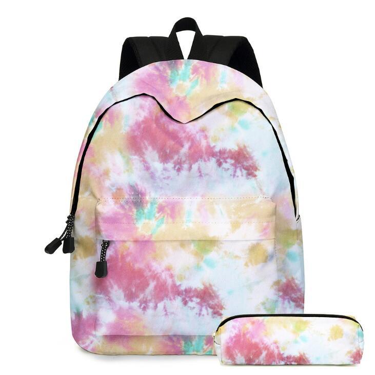 Acquistare Tie Tinto Sacchetto Di Scuola Tie Dye Zaini Borsa Della Tela Di  Canapa Della Ragazza Del Libro Borse Tie Dye Pen Borse Con Zaino Dei  Bambini Del Sacchetto Di Immagazzinaggio Pen