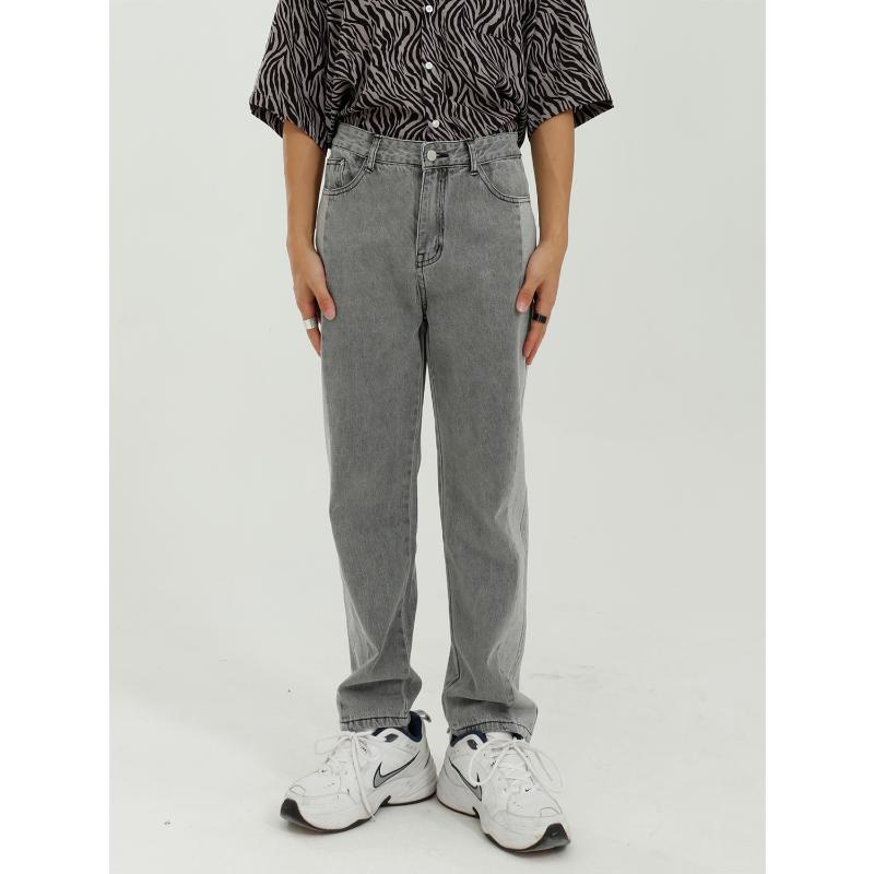 

New Male Streetwear Hip Hop Vintage Fashion Jeans Trousers Men New Wash Side Stripe Splice Casual Denim Pant, 1121