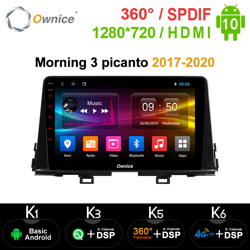 

Ownice Android 10.0 DVD GPS Navi Car Stereo for Kia Morning 3 picanto 2020 - 2020 4G 360 Panorama DSP SPDIF Radio Auto Headunit car dvd