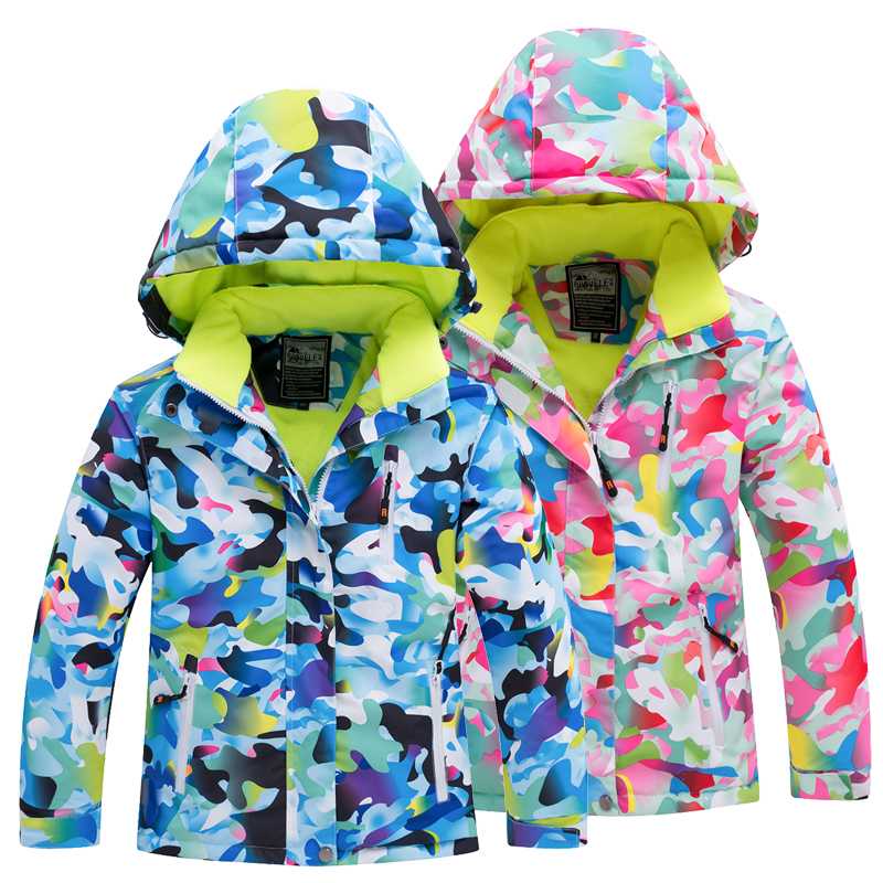 

Waterproof Snowboard Jackets Outdoor Baby Girls Ski Jacket Kids Skiing Jackets Boys Thick Snow Clothes Keep Warm Coat Windproof