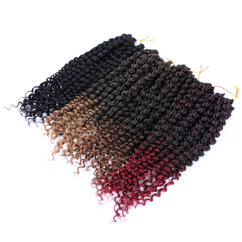 

14 Inch Passion Twist Hair Pre-Twisted Synthetic Braiding Hair 75g/pc Fluffy Spring Bomb Crochet Hair Extensions For Black Women, T30