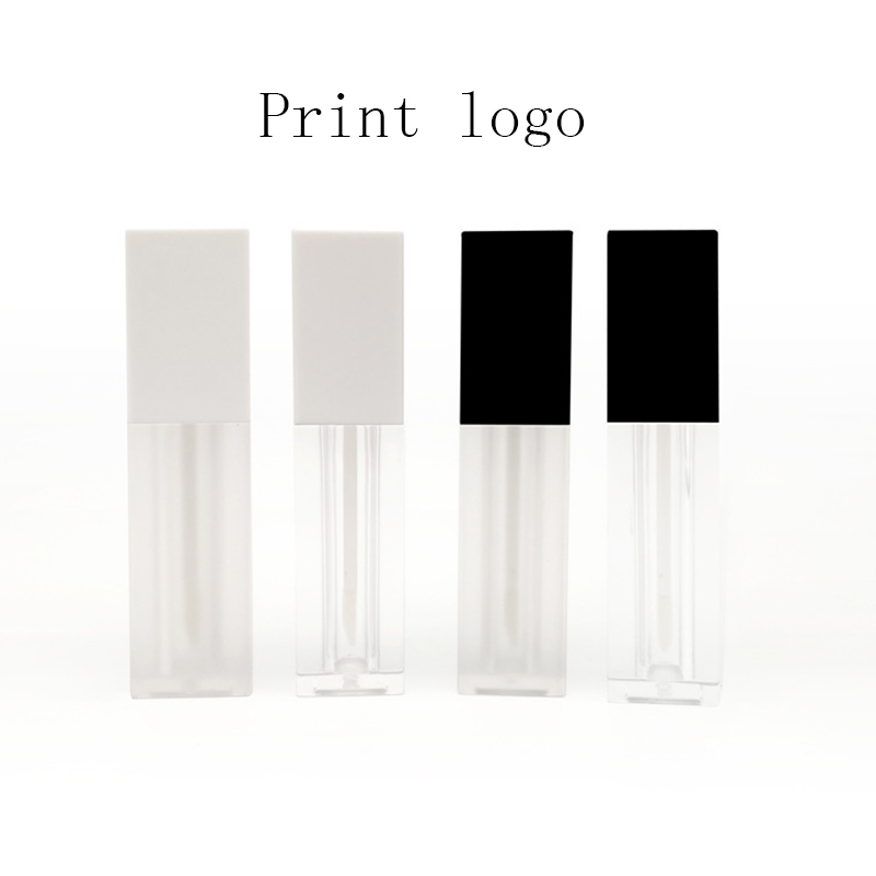 

Print Your Logo 50pcs 5ml Empty Lipgloss Bottle DIY Lip Gloss Container Transprent/Frosted Refillable Bottles Lipgloss Bottle