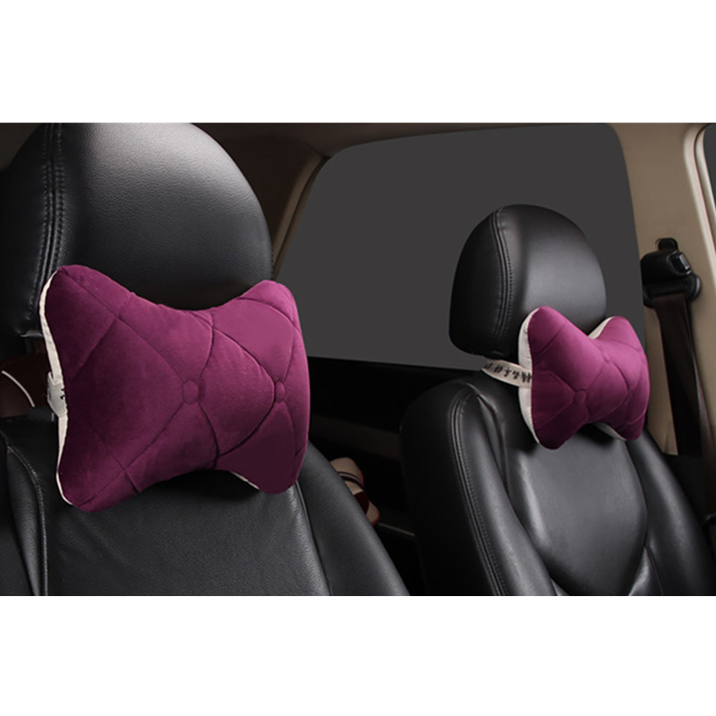 

2pcs/set Car Seat Headrest Pillow Neck Cushion Auto Protector Head Rest Pillows Universal Soft Pillow Car Interior Accessories