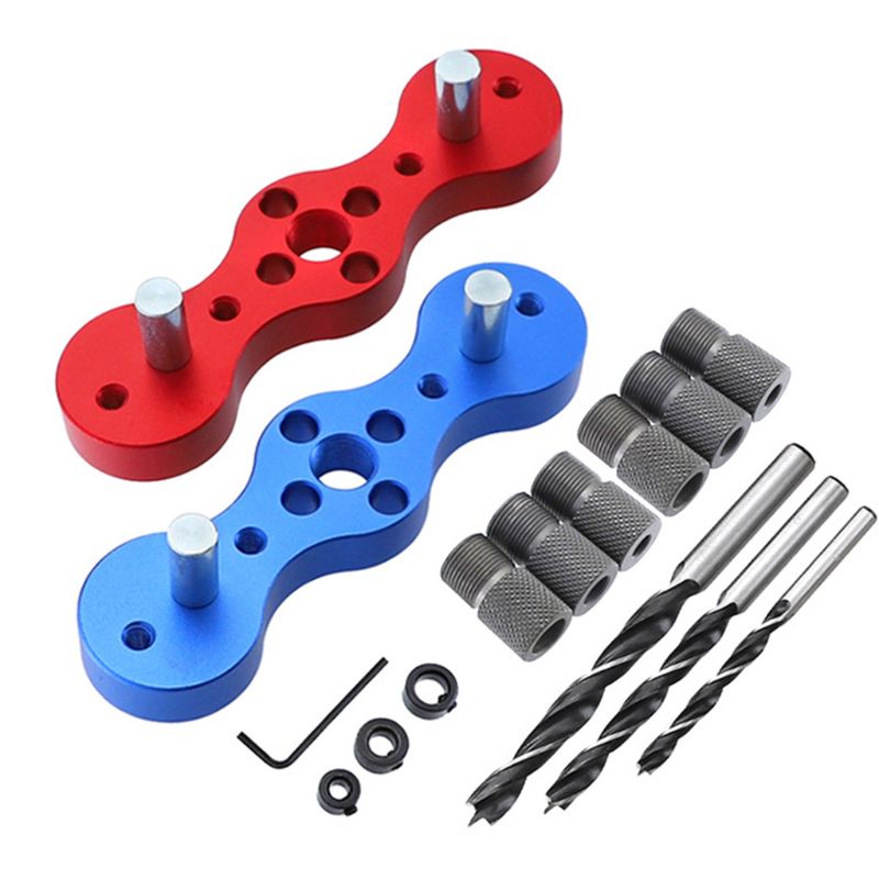 

Vertical Pocket Hole Jig 6/8/10mm Woodworking Drilling Locator Wood Dowelling 85WF