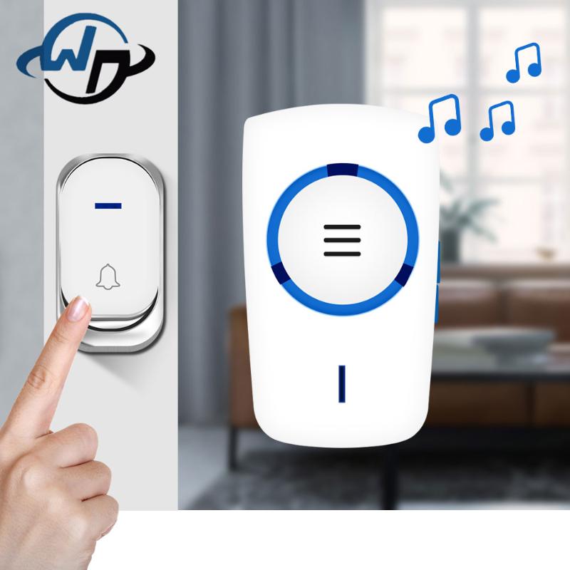 

DEFEWAY Outdoor Wireless Doorbell Home Security Smart Door Bell Waterproof Remote Control 32 Song Chime Ring Doorbell EU Plug