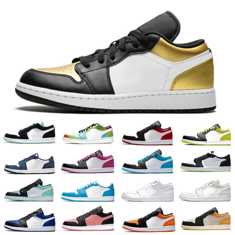 

Gold Toe 1 Quartz low Mens Black Gold Toe Basketball Island Ghost Green shoes shattered Backboard 1s Men Women trainers Sports Sneakers, Color#19