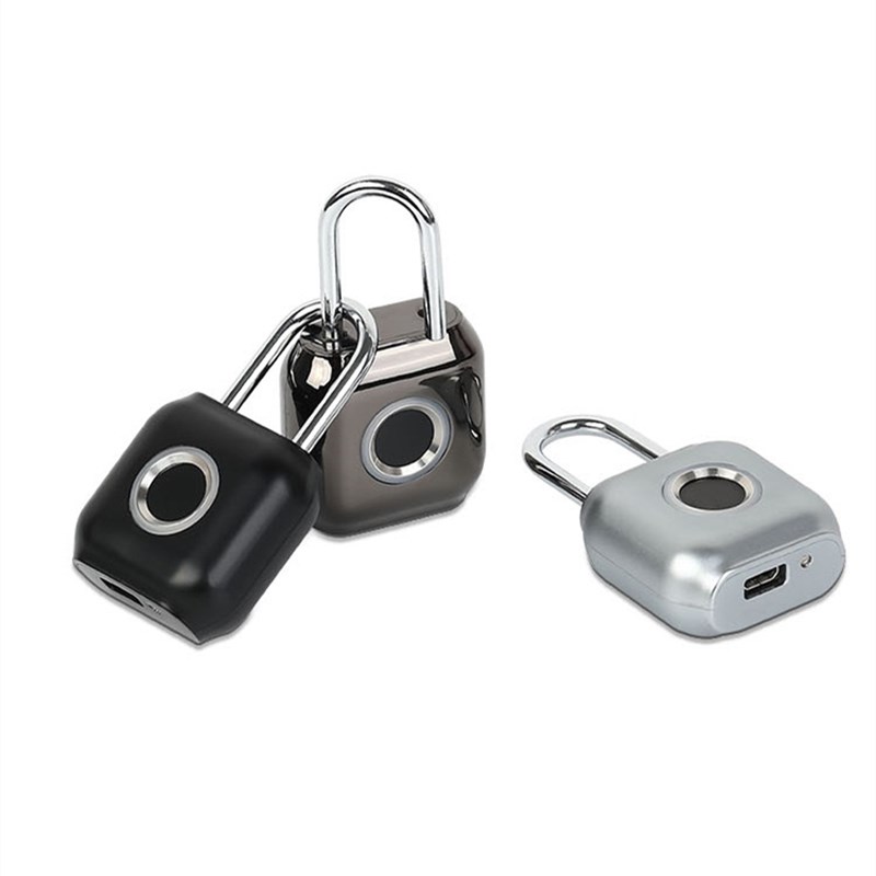 

IP65 Waterproof Fingerprint Padlock Gym Lock Zinc Alloy Intelligent Keyless for Locker Sports School & Employee Locker Outdoor